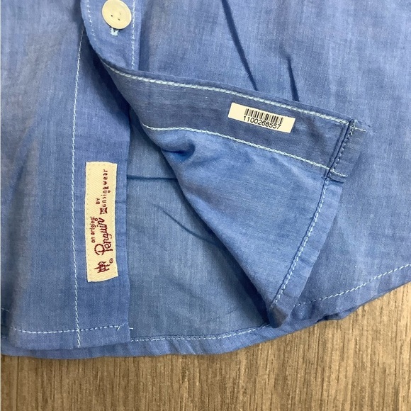 Men's Penguin Small Button Front Shirt Block Colors Short Sleeve Casual NWOT - Picture 7 of 11